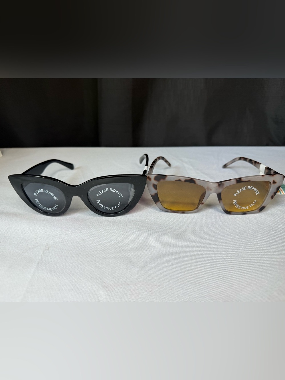3/$15* Two Pair- Black Cat-Eye & Printed Cat-Eye Women's Sunglasses - NWT